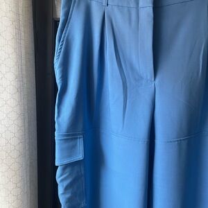 Banana Republic Light Blue High-Rise Cargo Pants
